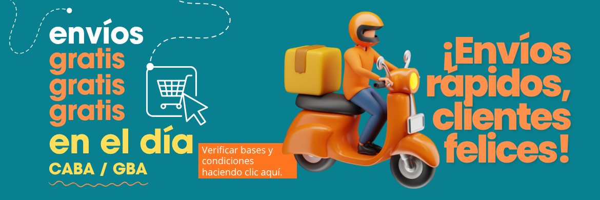 Envio gratis a C.A.B.A. y G.B.A.